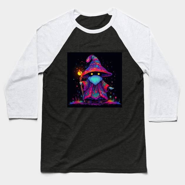 Trippy Mage Baseball T-Shirt by taoistviking